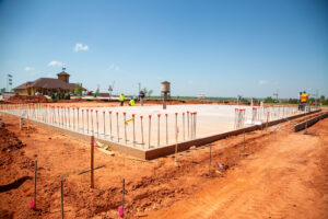 Corner view of Sherwin-Williams jobsite