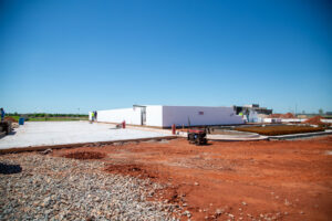 Back corner view of Sherwin-Williams Jobsite