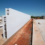 Exterior ICF wall at Sherwin-Williams jobsite