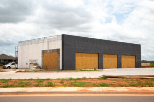 Front brick exterior of sherwin williams ICF project