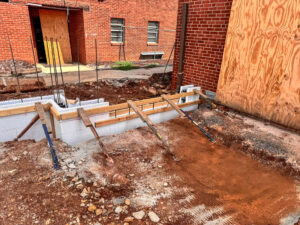 Fab-Form's Zuckle bracing an ICF stem wall