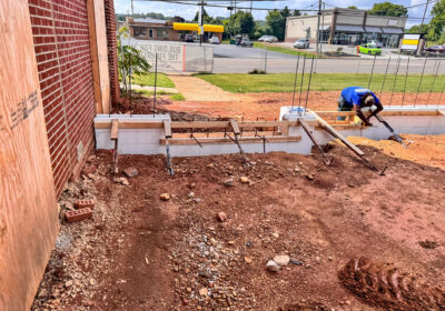 Fab-Form's Zuckle bracing an ICF stem wall