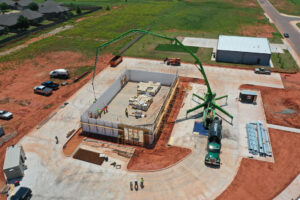 Pour day at Sherwin-Williams ICF project