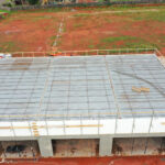 Super Floor decking placed and ready for concrete.