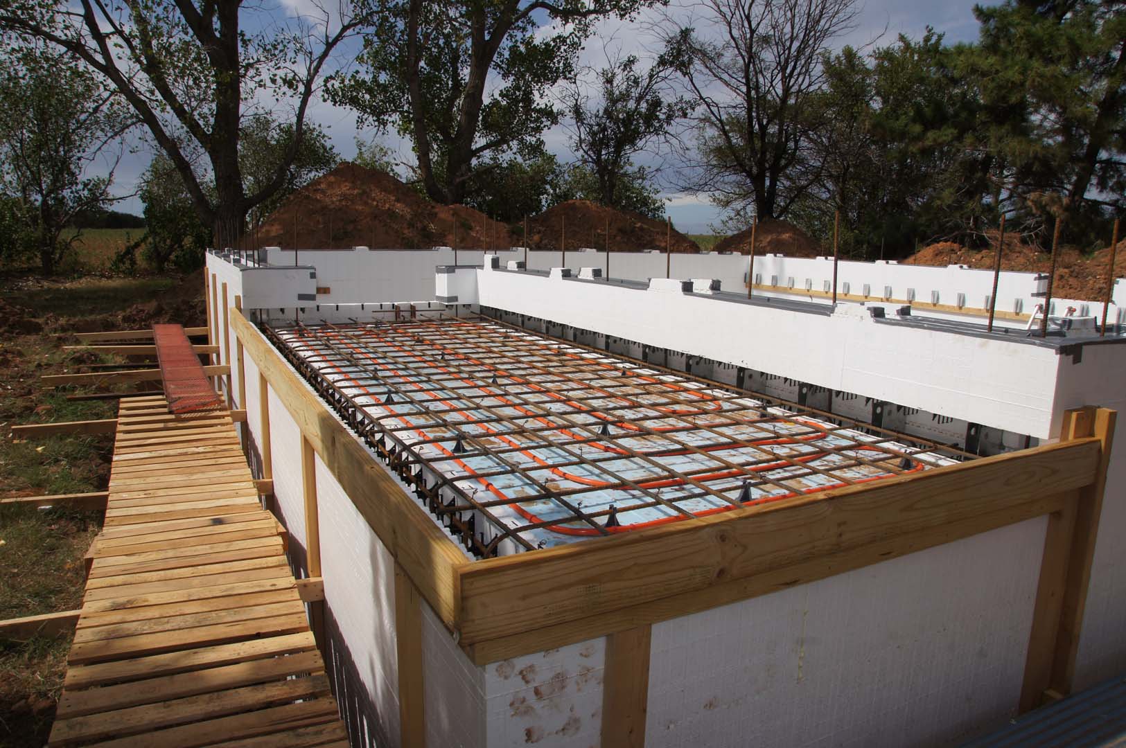 Slagell ICF home in Hydro, OK under construction