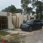 First floor of ICF walls stacked