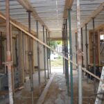 Underneath ICF decking // bracing