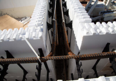 icf t-wall intersection before pour