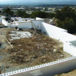 Santa Fe style ICF home under construction.
