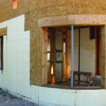 Santa Fe style ICF home under construction.