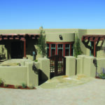Santa Fe style ICF home under finished.