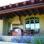 Santa Fe style ICF home under finished.