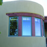Santa Fe style ICF home under finished.