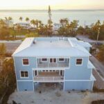 Landscape shot of house backside