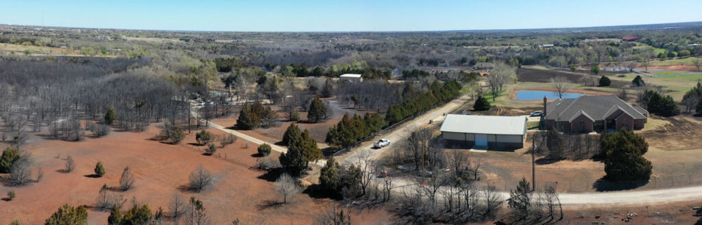 Wildfire damage surrounding ICF home