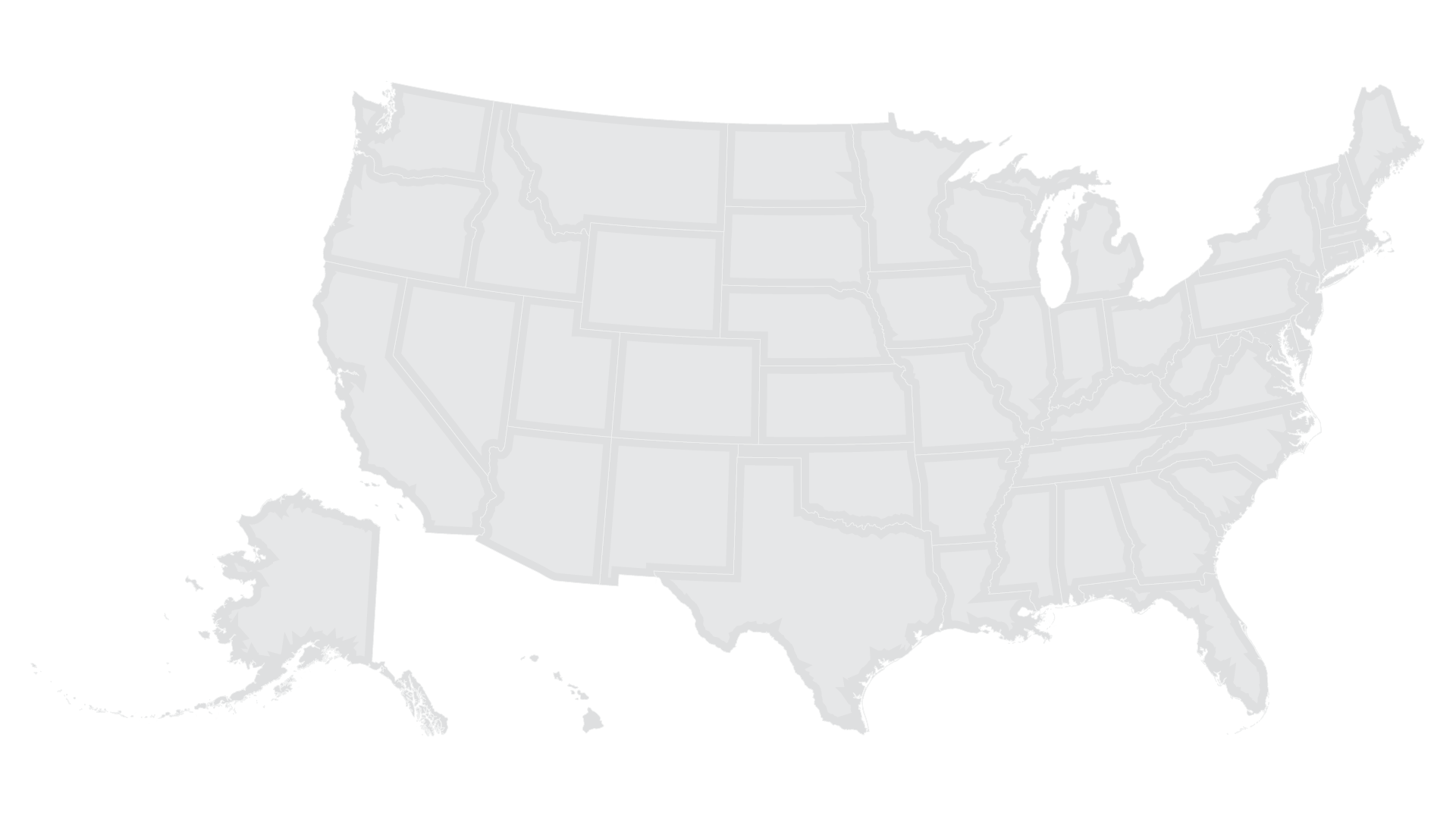 Map showing US states.
