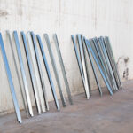 Super floor anchor bars staged for install