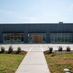 Exterior glass front of Sherwin Williams project