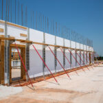 Side view of unpoured ICF Sherwin-Williams project