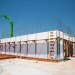 Exterior corner of Sherwin-Williams ICF project