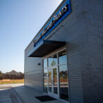 Side entrance to the Sherwin Williams project