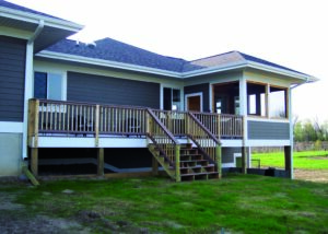 The Energy Efficient BuildBlock Vineyard House Project West View