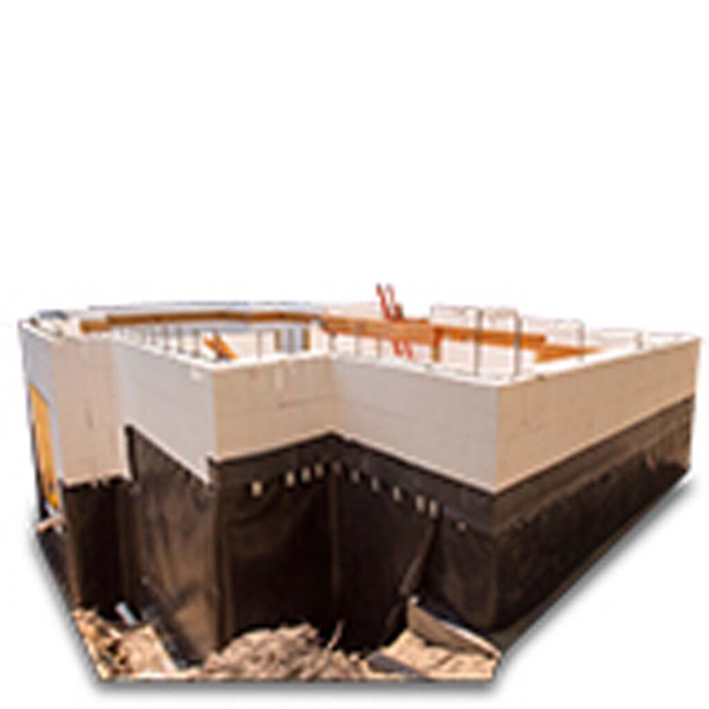 ICF basement under construction.