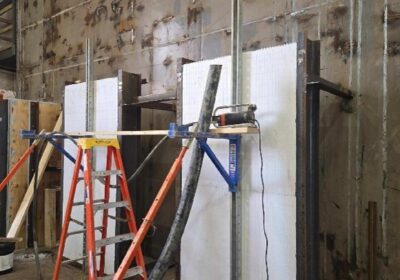 BuildBlock wall section at icc-500 impact testing