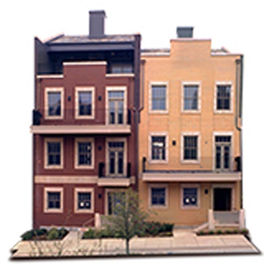 Front view of the Brownstones multifamily building in Oklahoma City.