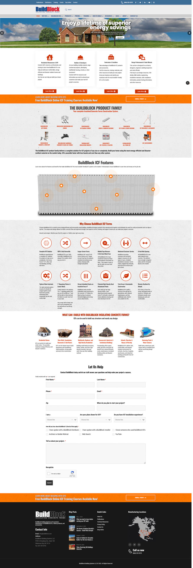 buildblock website home page