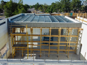 image of concrete roofing on icf walls